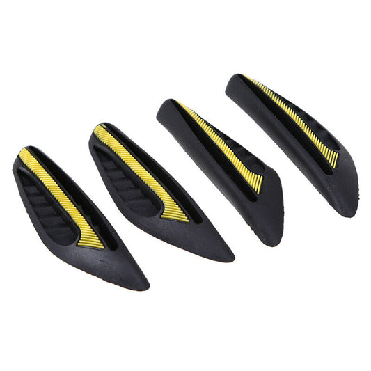 4x Yellow Car Bumper Protector Straps Guard Door Edge Anti-Scratch Strips Round