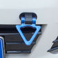 1pc Triangle Blue High-Strength Racing Car Tow Strap Rear Bumper Hook Decor