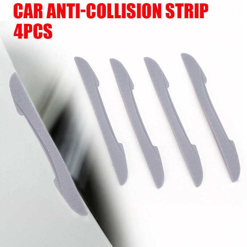 4x Car Door Edge Guard Scratch Proof Anti-collision Strip Stickers Trim Gery