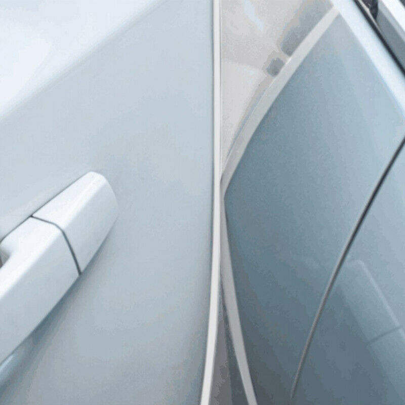 1*White 5M PVC Car Body Door Edge Protector Strip Guard Moulding Trim Decor