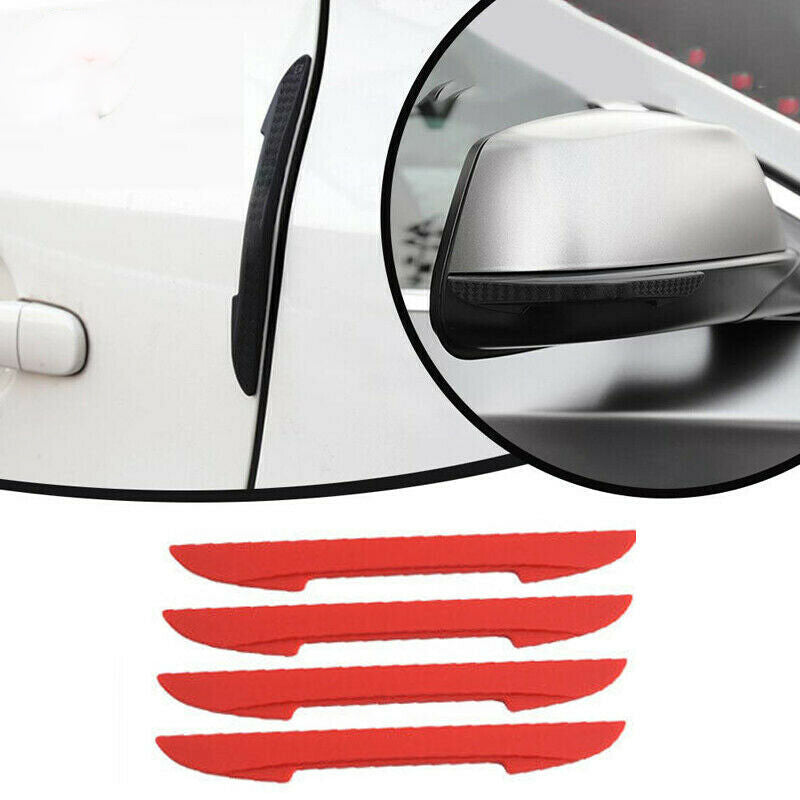 4x Car Red Door Edge Guard Strip Scratch Protector Anti-collision Trim Universal