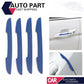 NEW 4pcs Car Blue Door Edge Guard Strip Scratch Protector Anti-collision Decor