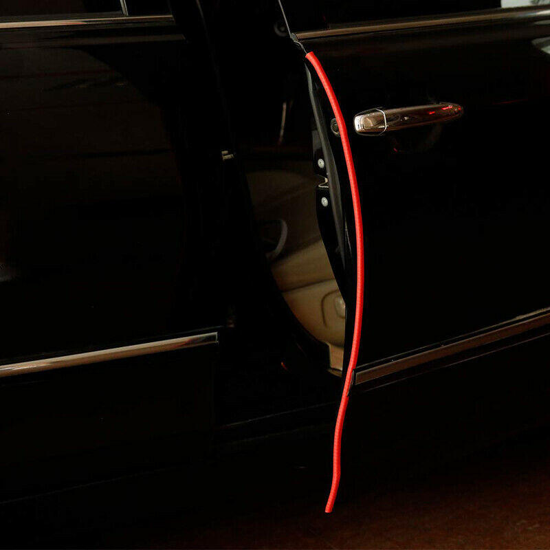 4.5M Car Door Boot Edge Protectors Trim U Shape Guard Seal Rubber Strip Red AT06