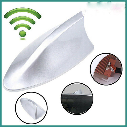 Hi-Q Silver Car Shark Fin Aerial Antenna Mast Roof AM/FM Radio Signal For BMW UK