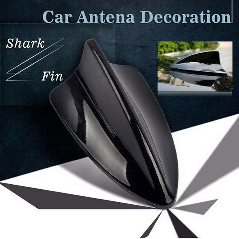 Black Car Roof Decor Radio Signal Decor Shark Fin Style Aerial Antenna Cover UK