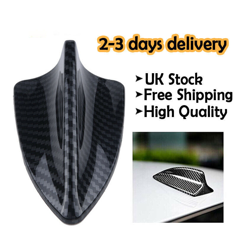 Carbon Fiber Shark Style Fin Car Decor Dummy Roof Antenna Aerial Universal