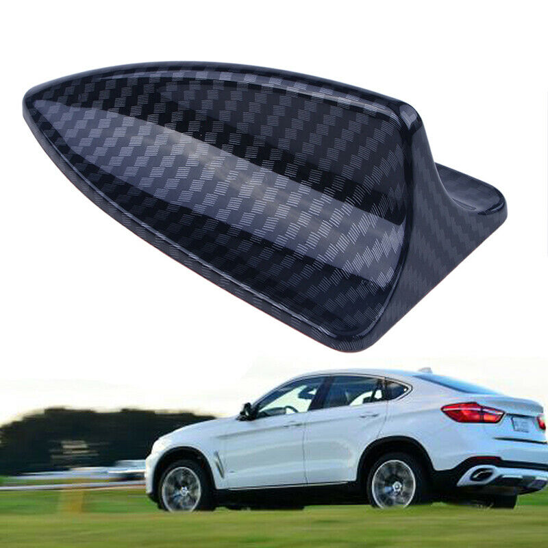 Carbon Fiber Shark Style Fin Car Decor Dummy Roof Antenna Aerial Universal