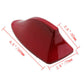 Car Vehicle Shark Fin Roof Antenna Aerial Decoration FM/AM Signal Universal Red
