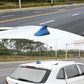 1xUniversal Car Shark Fin Roof Antenna Radio FM/AM Signal Decor Aerial Blue 2022