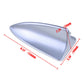 1x Silver Shark Fin Dummy Imitation Replica Aerial Decor Spoiler Antenna ABS HIQ