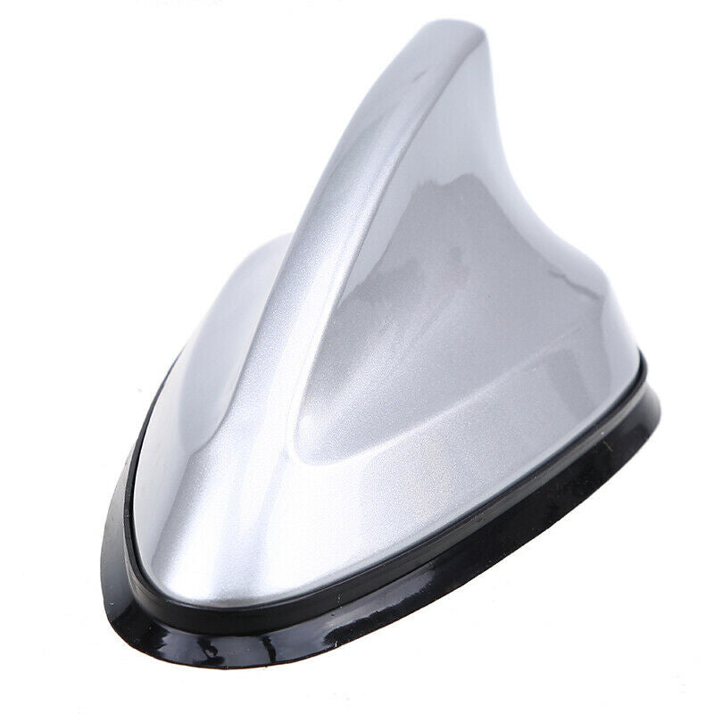 1pcs Silver Car Radio FM/AM Signal Aerial Shark Fin Antenna UniversalDecor