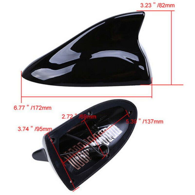 Shark Fin Radio Signal Antenna For Astra Corsa Zafira InsigniaBlack Universal UK