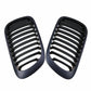 1 Pair For 1998-2001 BMW E46 2 Door Coupe Matte Black Kidney Grille Grill