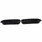 Pair For BMW 3 Series E46 Coupe 2003-2006 Gloss Black Kidney Front Grille Grill