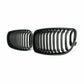 2x Gloss Black Front Kidney Grilles Grill For BMW 1-Series E81/E82/E87/E88 08-12