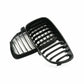 2x Gloss Black Front Kidney Grilles Grill For BMW 1-Series E81/E82/E87/E88 08-12