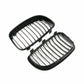 2x Gloss Black Front Kidney Grilles Grill For BMW 1-Series E81/E82/E87/E88 08-12