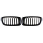 8 BAR FOR BMW F30 F31 3 SERIES GLOSS BLACK SINGLE LINE KIDNEY GRILLE M SPORT UK