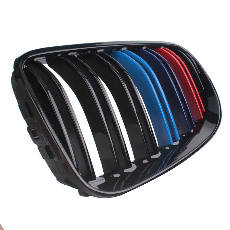 For 2010-2013 BMW 3 Series E92 E93LCI Kidney Grille Grill M Color Bright Black