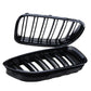 Glossy Black Kidney Grill Grille Dual Slat For BMW F06 F12 F13 Coupe Cabrio