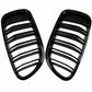 1PAIR FRONT KIDNEY GRILLES GRILL GLOSS BLACK FOR BMW F10 F18 F11 M5 2010-2016 UK