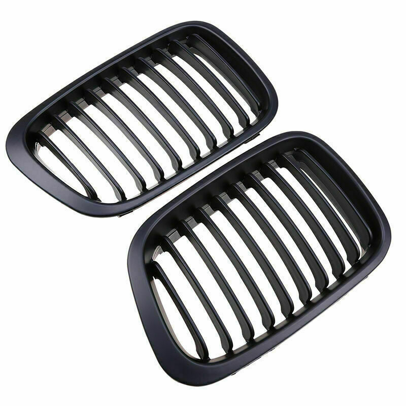 Pair Front Kidney Grille Grill for BMW 3-Series E46 Saloon 1998-2001 51138208489