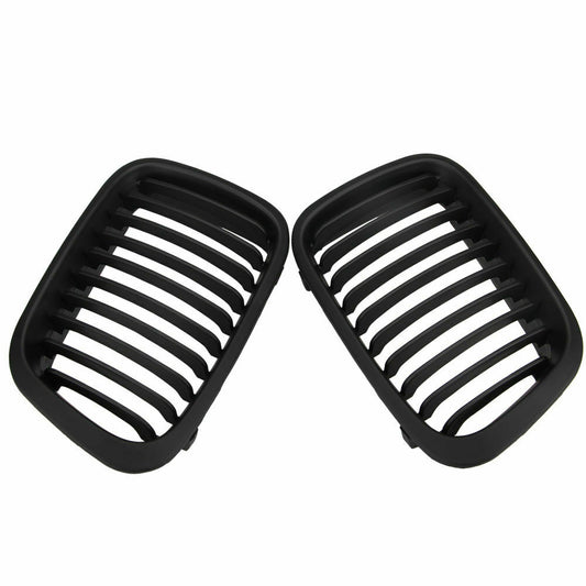 Pair Front Kidney Grille Grill for BMW 3-Series E46 Saloon 1998-2001 51138208489