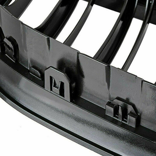 2x Glossy Black Kidney Grill Grille For BMW 6' F06/F12/M6 Coupe Cabrio 12-17