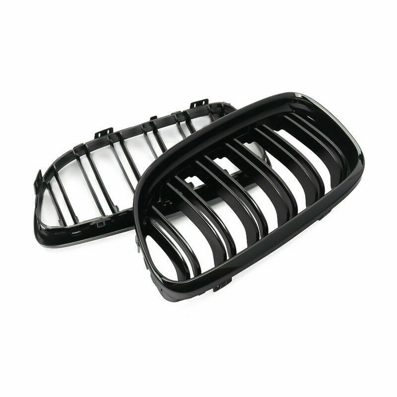 For BMW E90 E91 3 Series Kidney Grill Grille Gloss Black M Style 09-13 LCI Model