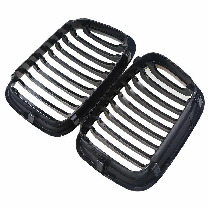 2pcs BLACK Front Grill Grille For BMW E46 Saloon 3 Series 98-01
