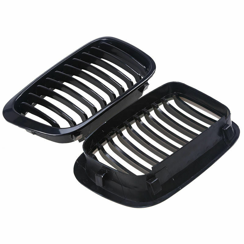 2pcs BLACK Front Grill Grille For BMW E46 Saloon 3 Series 98-01