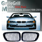 Pair Gloss Black Kidney Grill Grille For BMW E46 Coupe Cabrio 99-03 Pre-facelift