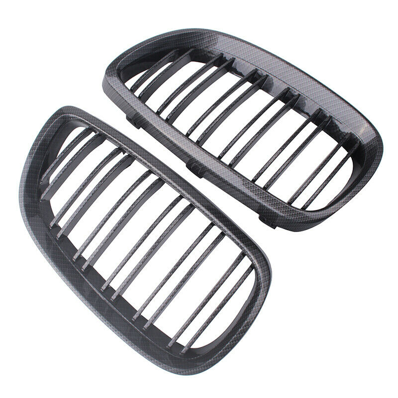 For 2006-2010 BMW 3-Series E92 E93 CoupeCarbon Fiber Style Kidney Grill Grille