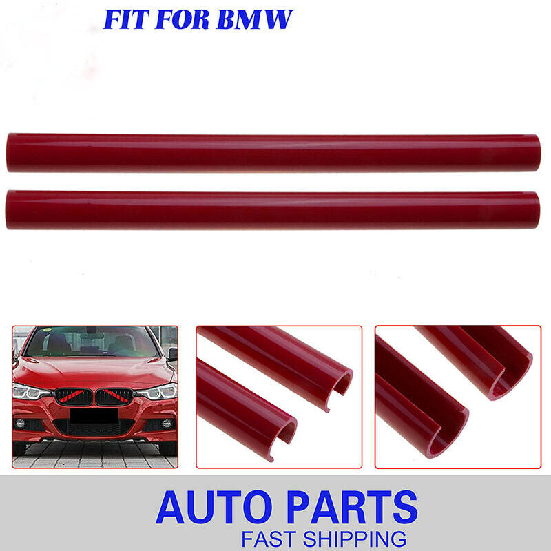 Front Red Grille Trim Strips Cover for BMW F10 F06 F12 F39 F48 5 6 7 series UK