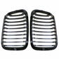 2pcs For BMW 3-Series E46 4DR Saloon 98-01 Mate Balck Bumper Kidney Grille Grill