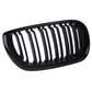 Pair Gloss Black&M-Color FRONT KIDNEY GRILL For BMW E46 320i 325i 330i 2002-2005