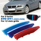 NEW M Style Front Kidney Grille Strip Cover Clip Trim For BMW 3 Series E90 E91
