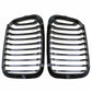 For BMW E46 4dr 98-01 compact Performance Matte Black Front Kidney Grilles Grill