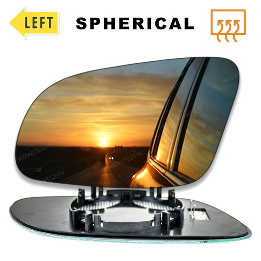 Left Passenger side Wing mirror glass for Audi A8 2003-2007 Heated