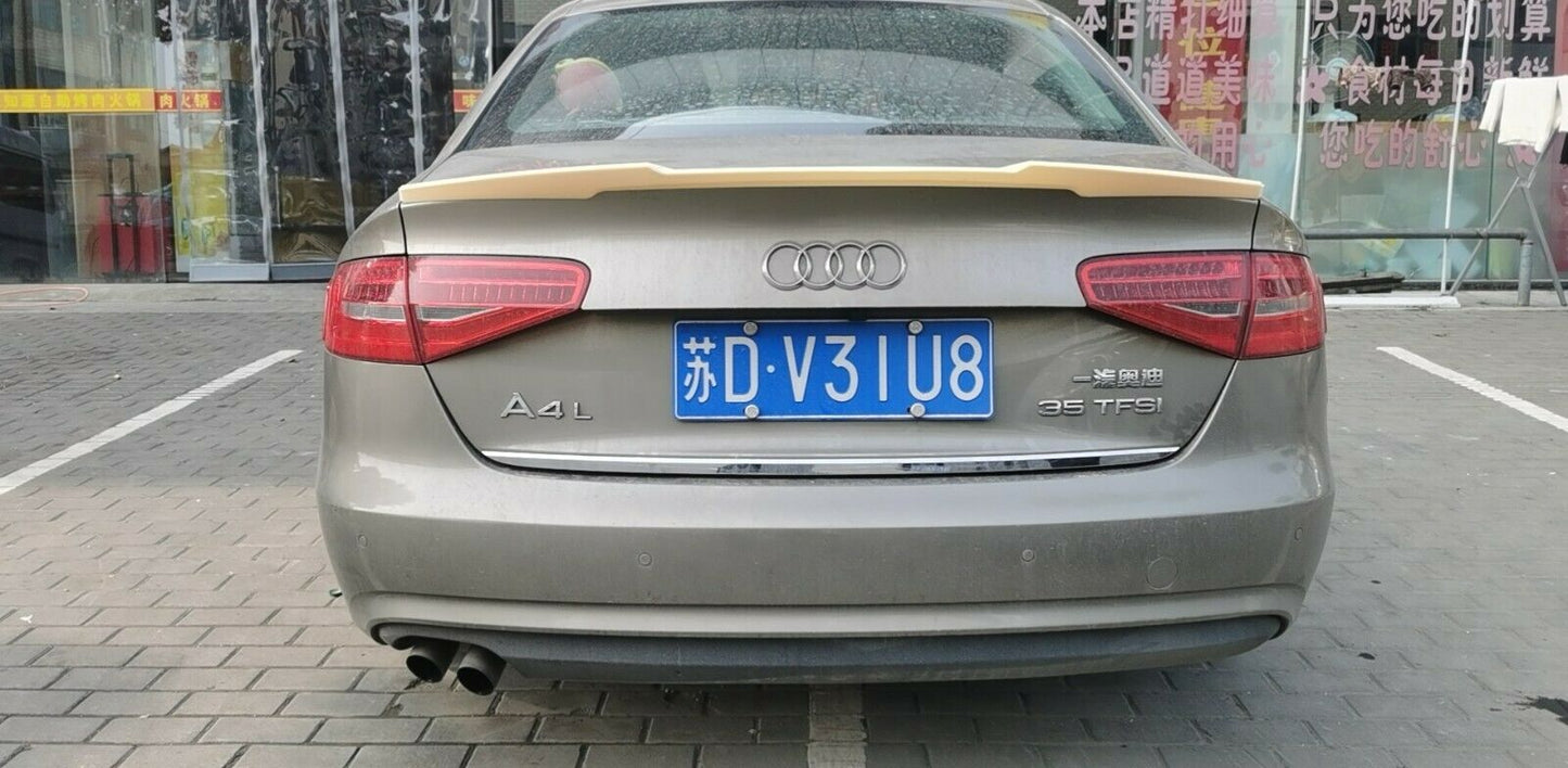 AUDI A4 B8 S4 RS4 SALOON 2013-2016 M4 STYLE REAR BOOT SPOILER LIP PRIMED