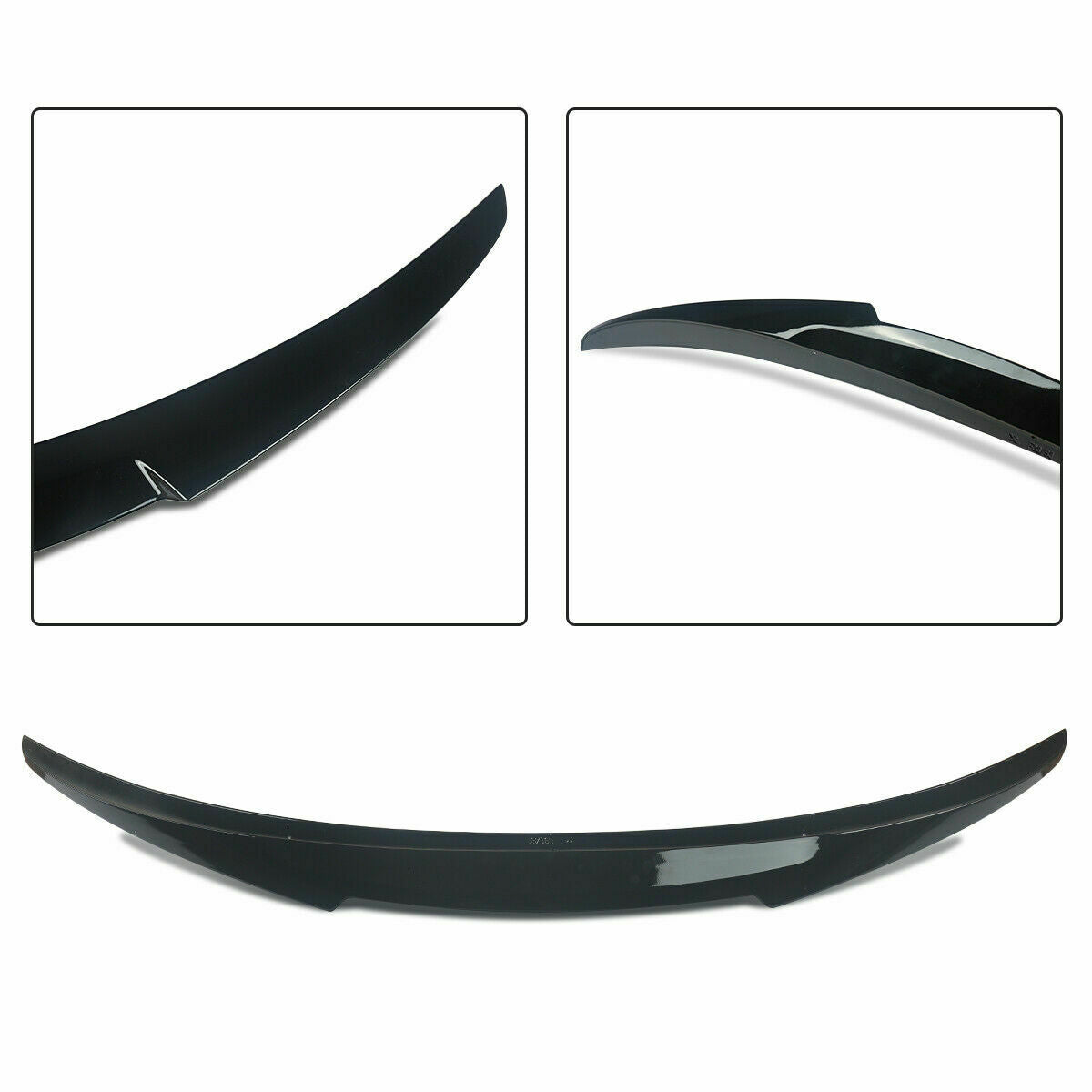 BMW 4 SERIES CABRIOLET F33 F83 REAR BOOT SPOILER M4 LOOK STYLE LIP GLOSS BLACK