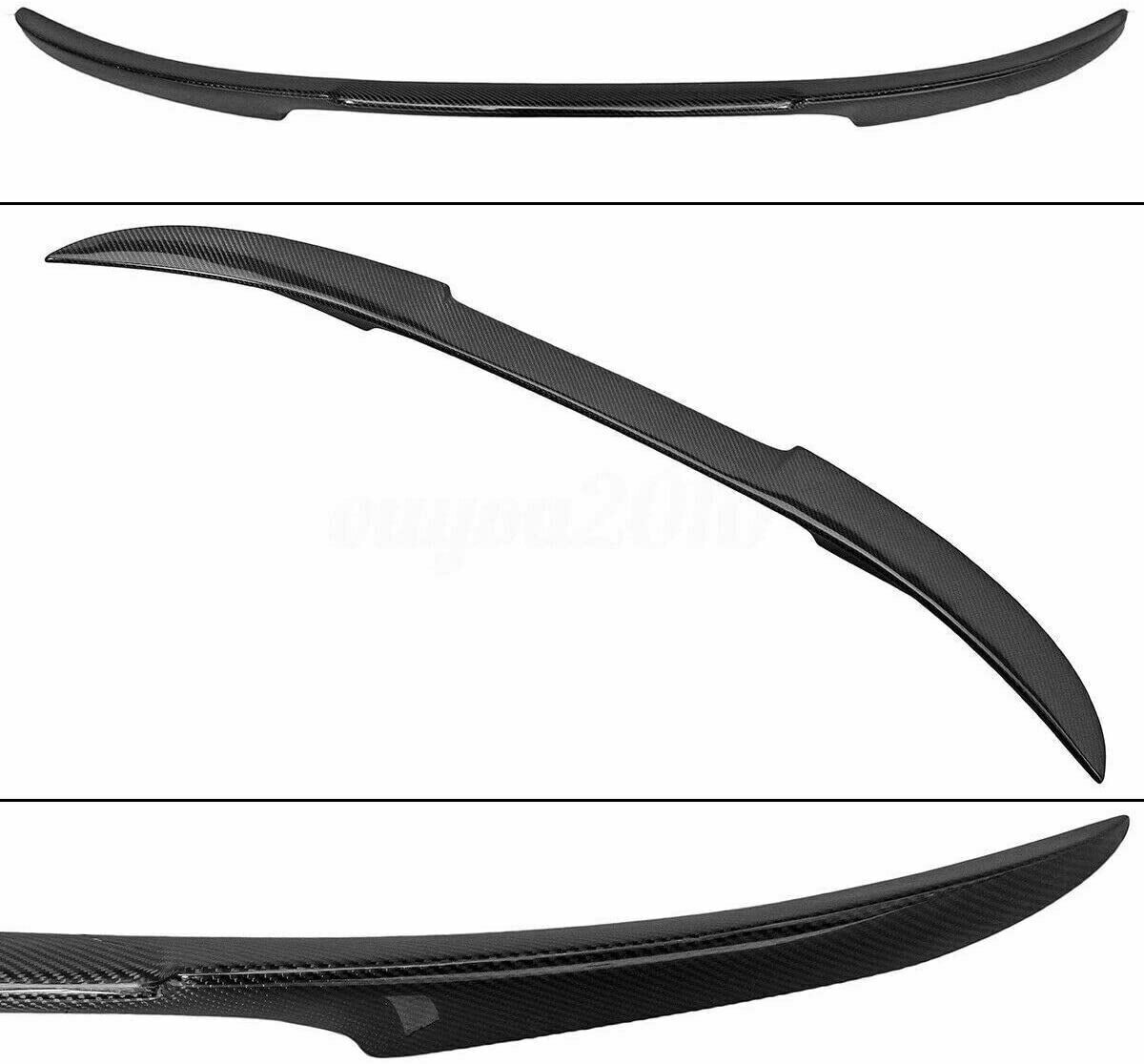 BMW 4 SERIES F82 M4 COUPE REAR BOOT SPOILER V STYLE LIP CARBON LOOK 100% FIT