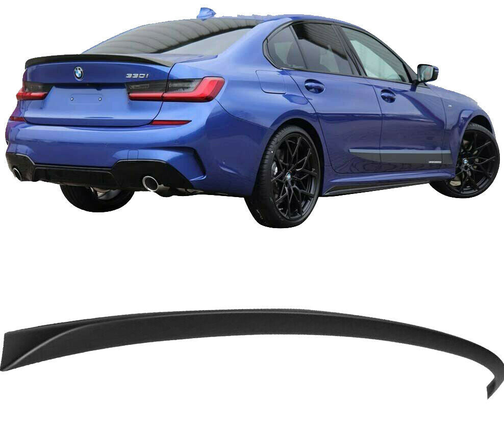 BMW 3 SERIES G20 G21 M PERFORMANCE YAO STYLE REAR BOOT SPOILER LIP GLOSS BLACK