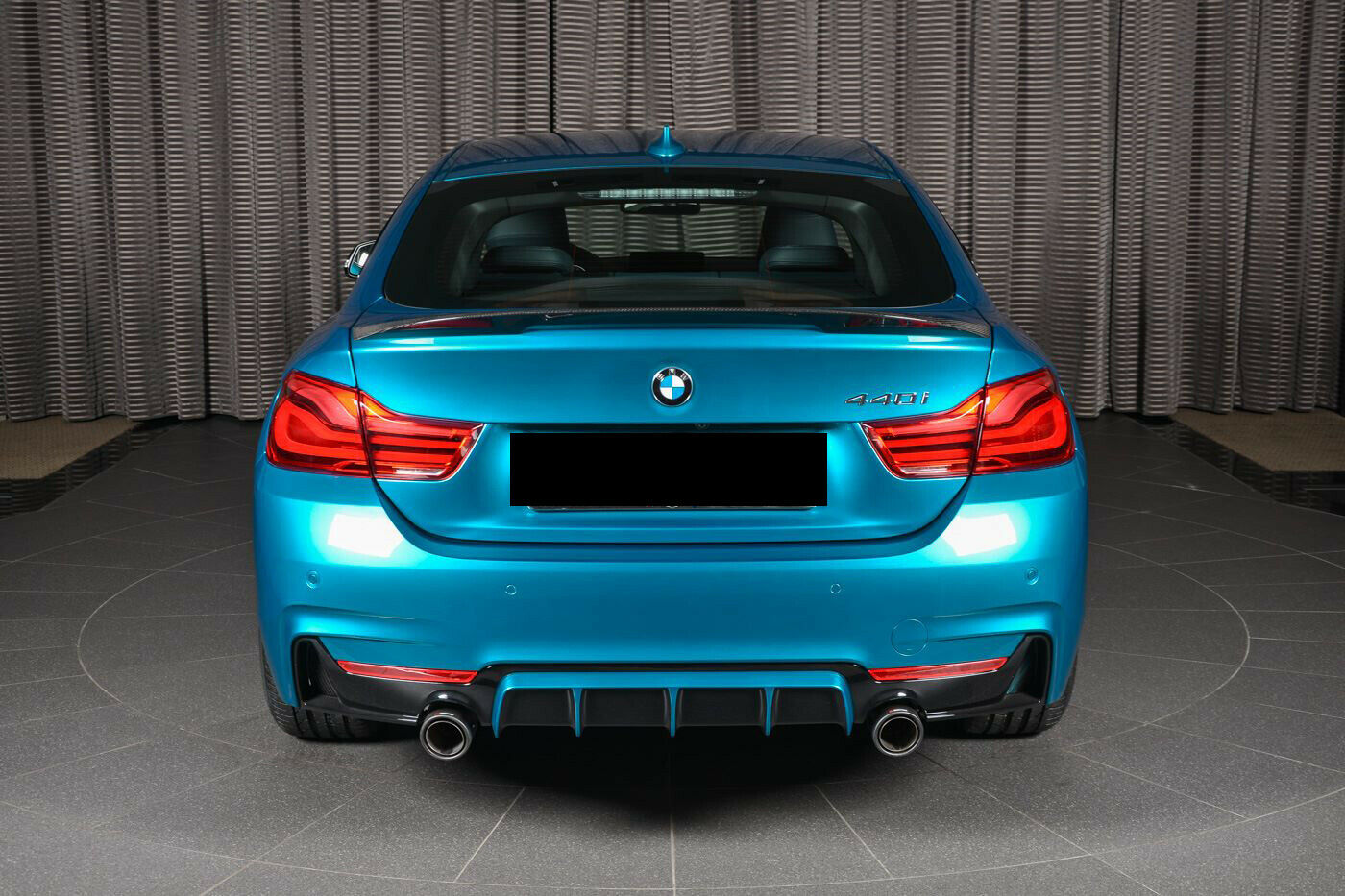 BMW 4 SERIES F36 4D GRAN COUPE REAR TRUNK BOOT SPOILER LIP CARBON LOOK OEM FIT