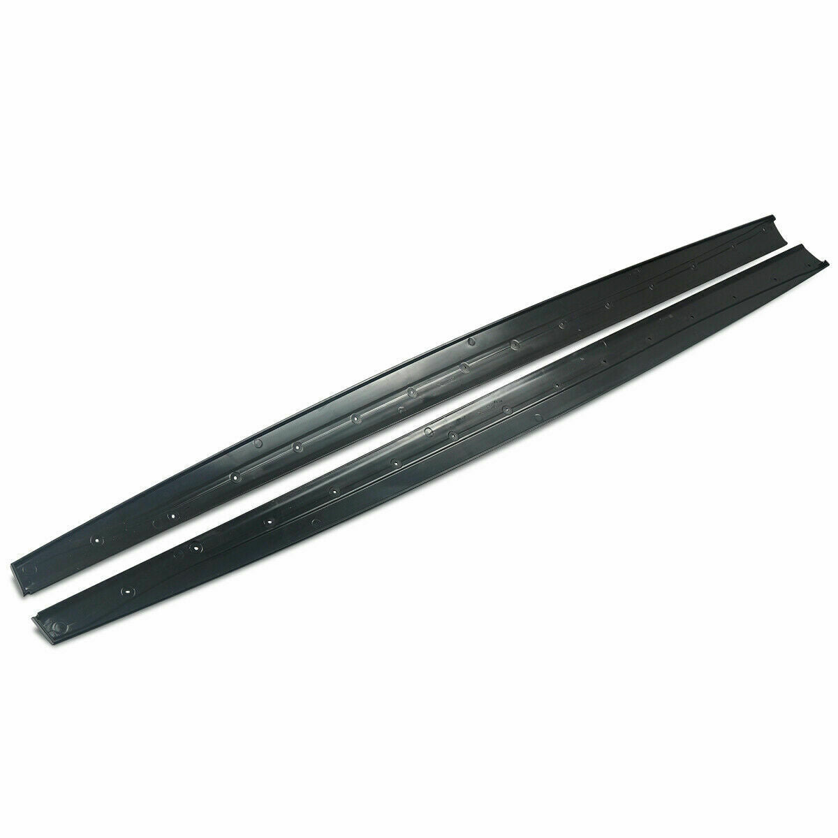 FOR BMW 4 SERIES F32 F33 F36 M PERFORMANCE SIDE SKIRT EXTENSION BLADES GLOSS BLK