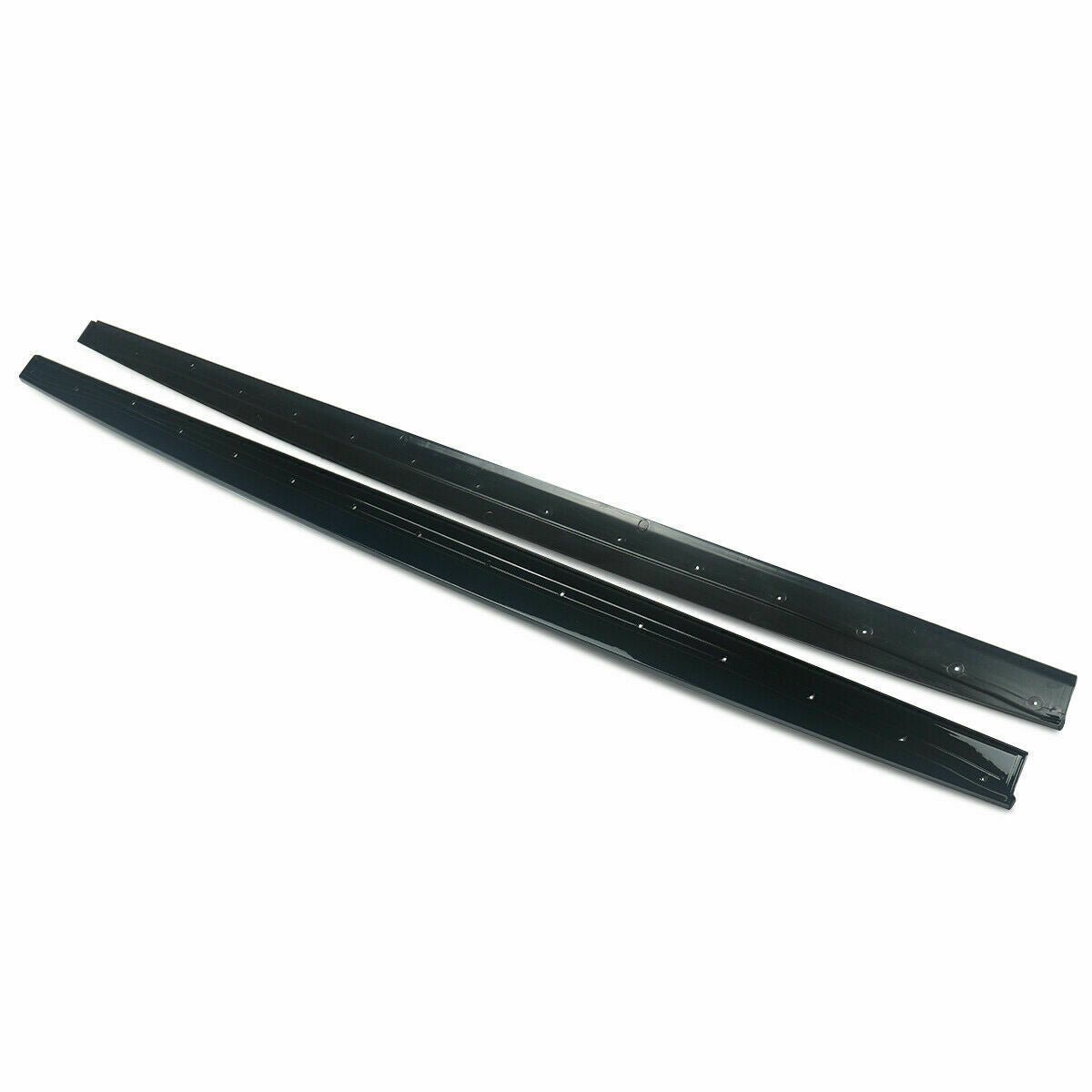 FOR BMW 4 SERIES F32 F33 F36 M PERFORMANCE SIDE SKIRT EXTENSION BLADES GLOSS BLK