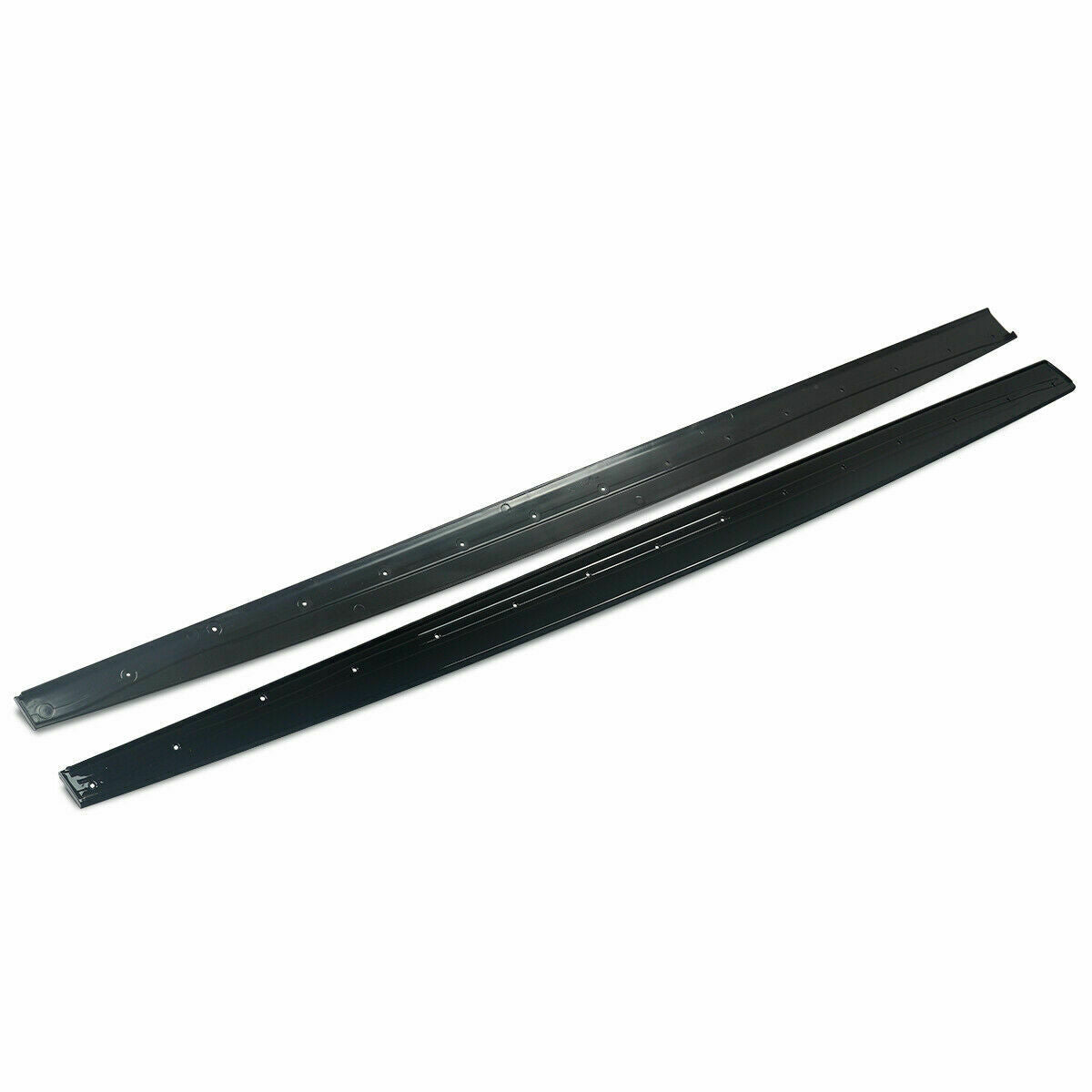 FOR BMW 4 SERIES F32 F33 F36 M PERFORMANCE SIDE SKIRT EXTENSION BLADES GLOSS BLK