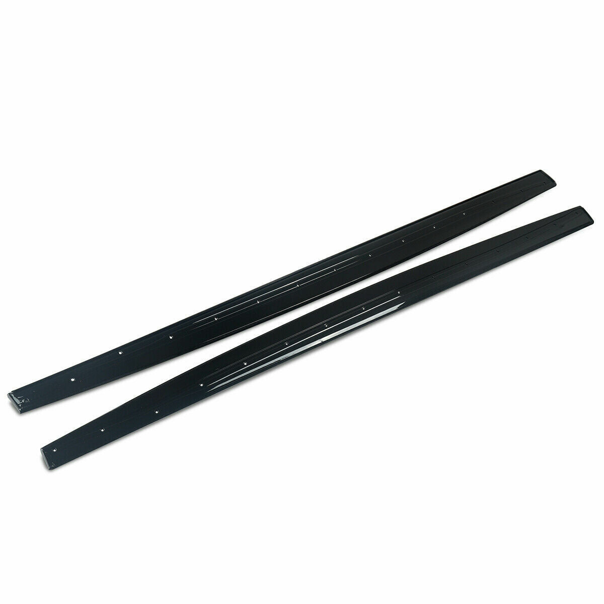 FOR BMW 4 SERIES F32 F33 F36 M PERFORMANCE SIDE SKIRT EXTENSION BLADES GLOSS BLK