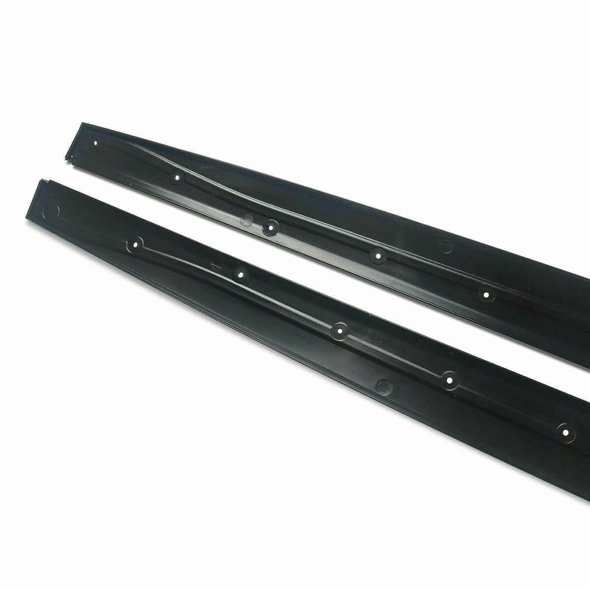 FOR BMW 4 SERIES F32 F33 F36 M PERFORMANCE SIDE SKIRT EXTENSION BLADES GLOSS BLK