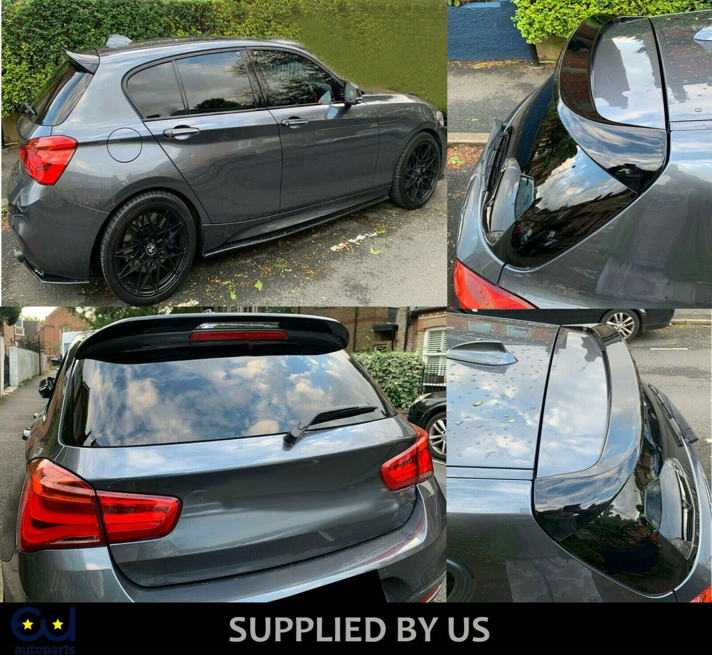 BMW F20 F21 2012-2019 REAR ROOF BOOT SPOILER M PERFORMANCE STYLE LIP GLOSS BLACK